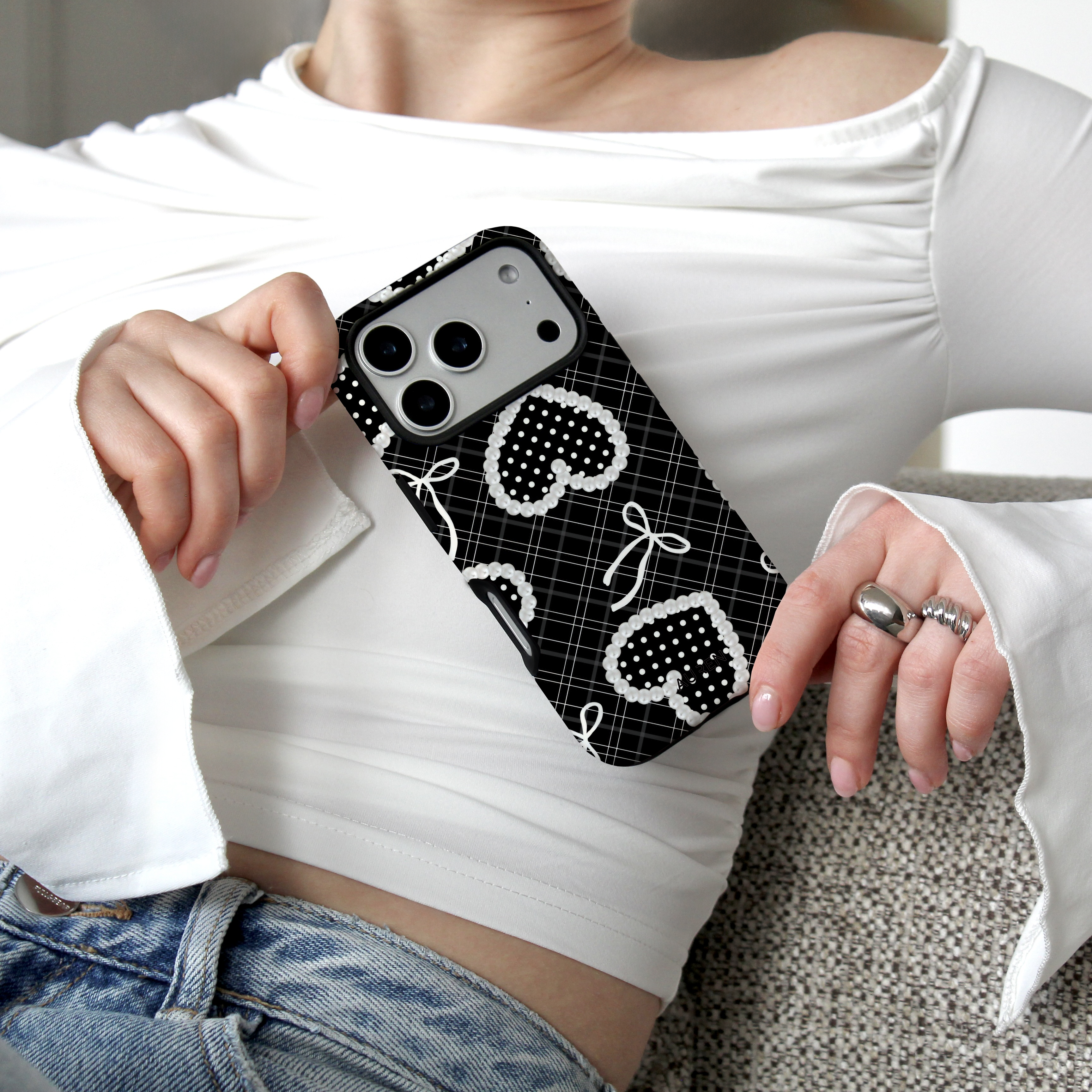 Auren Pearl Hearts Case - Armor Series