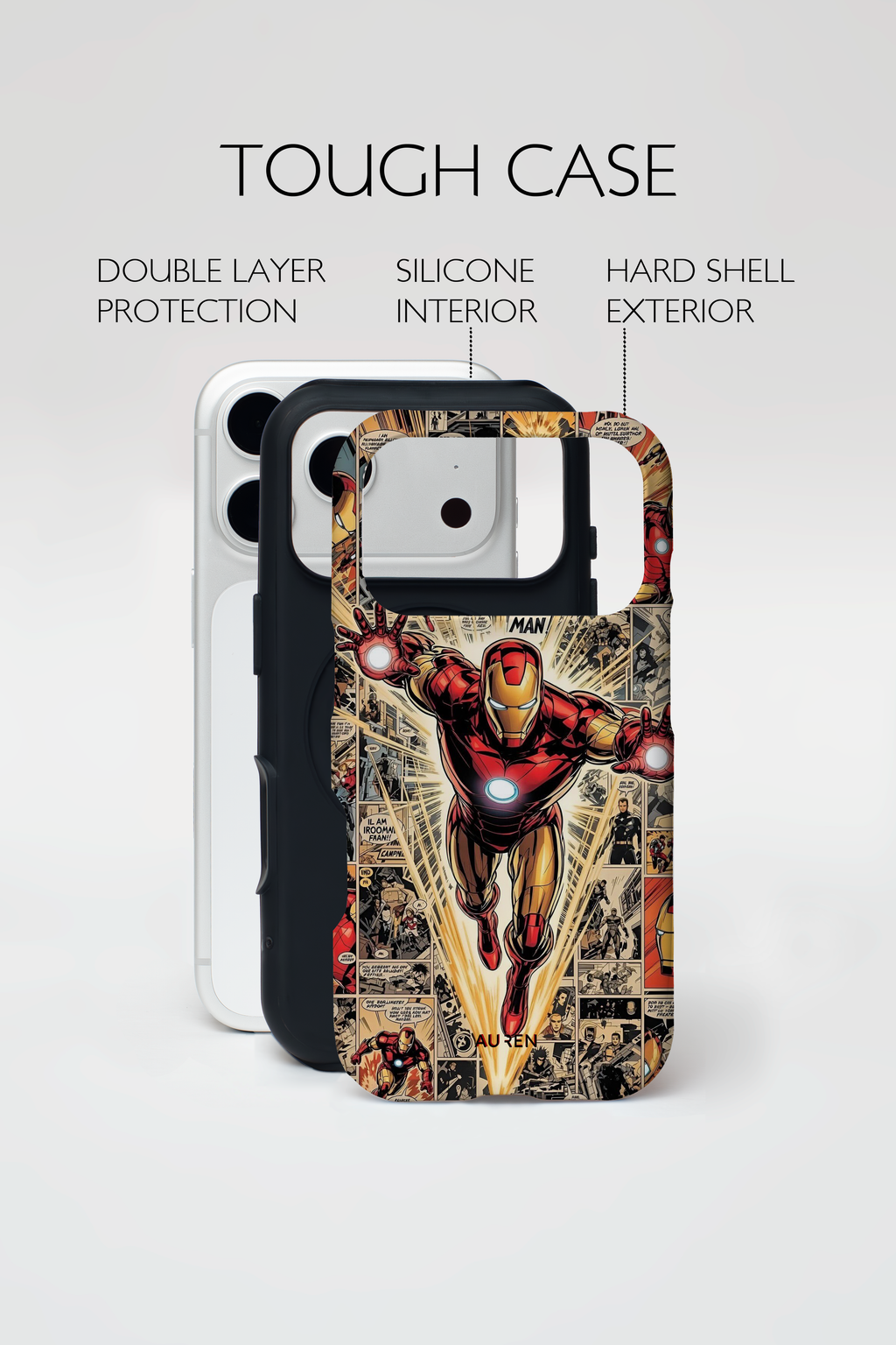 Auren Invincible Iron Man (Marvel) Case – Armor Series