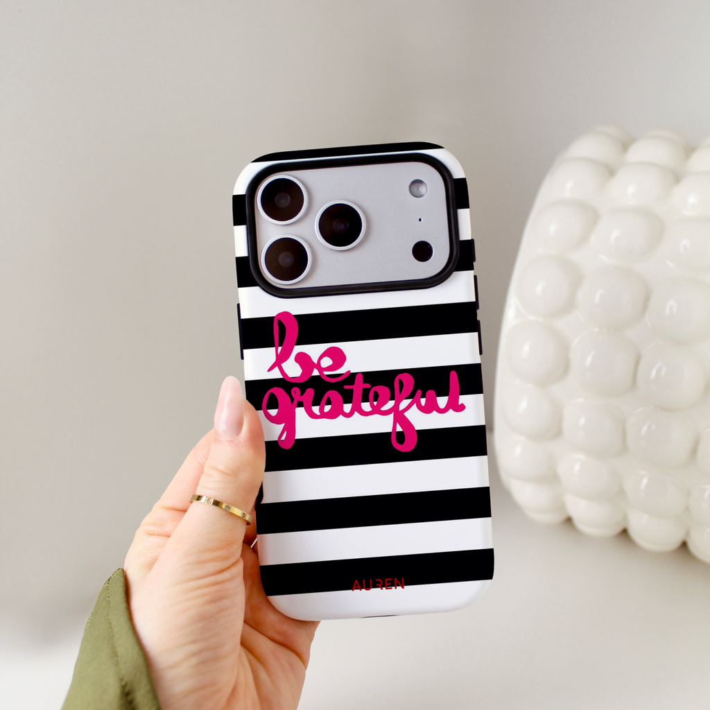 Auren Be Grateful Stripes Case - Armor Series