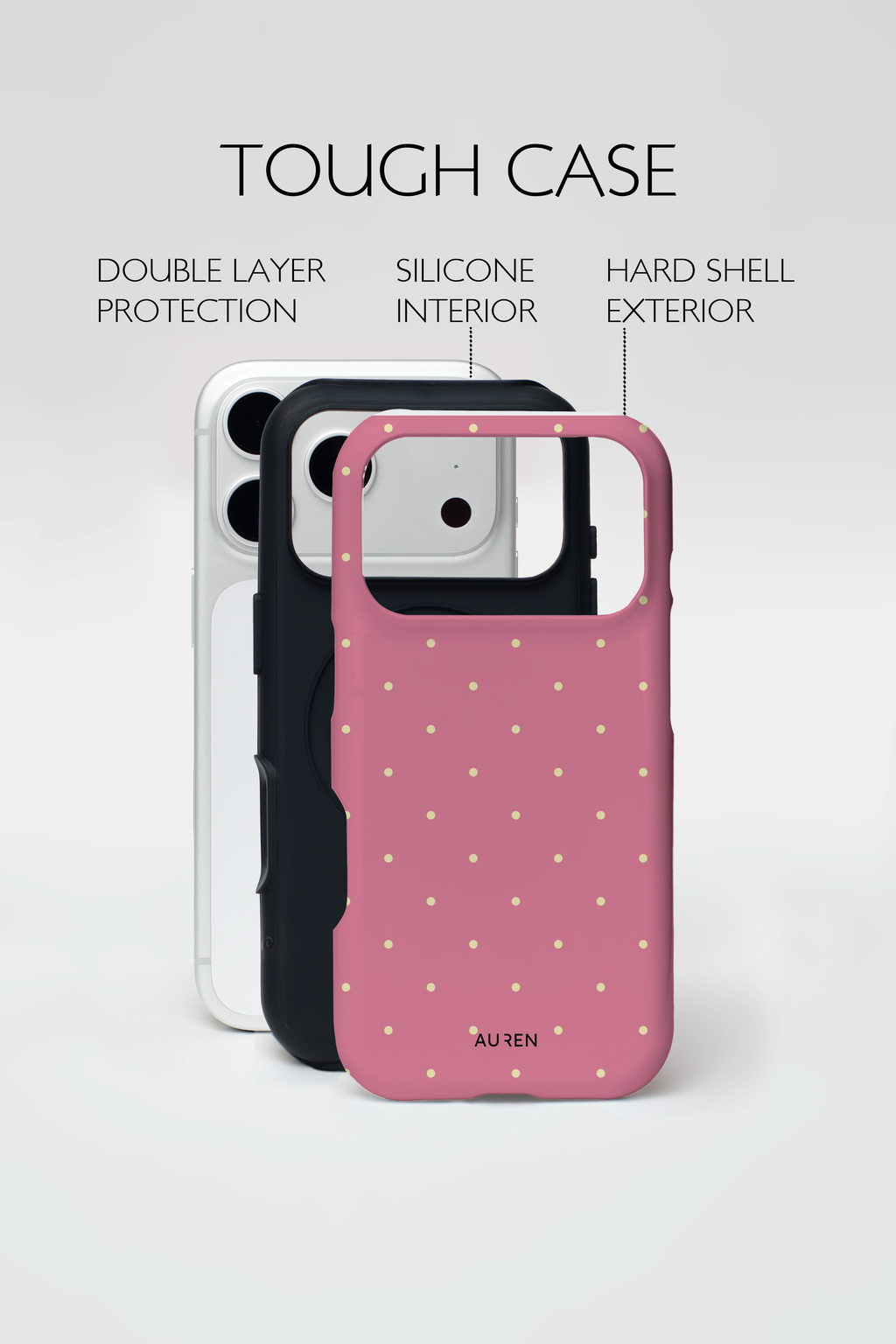 Auren Rose Polka Dot Case - Armor Series