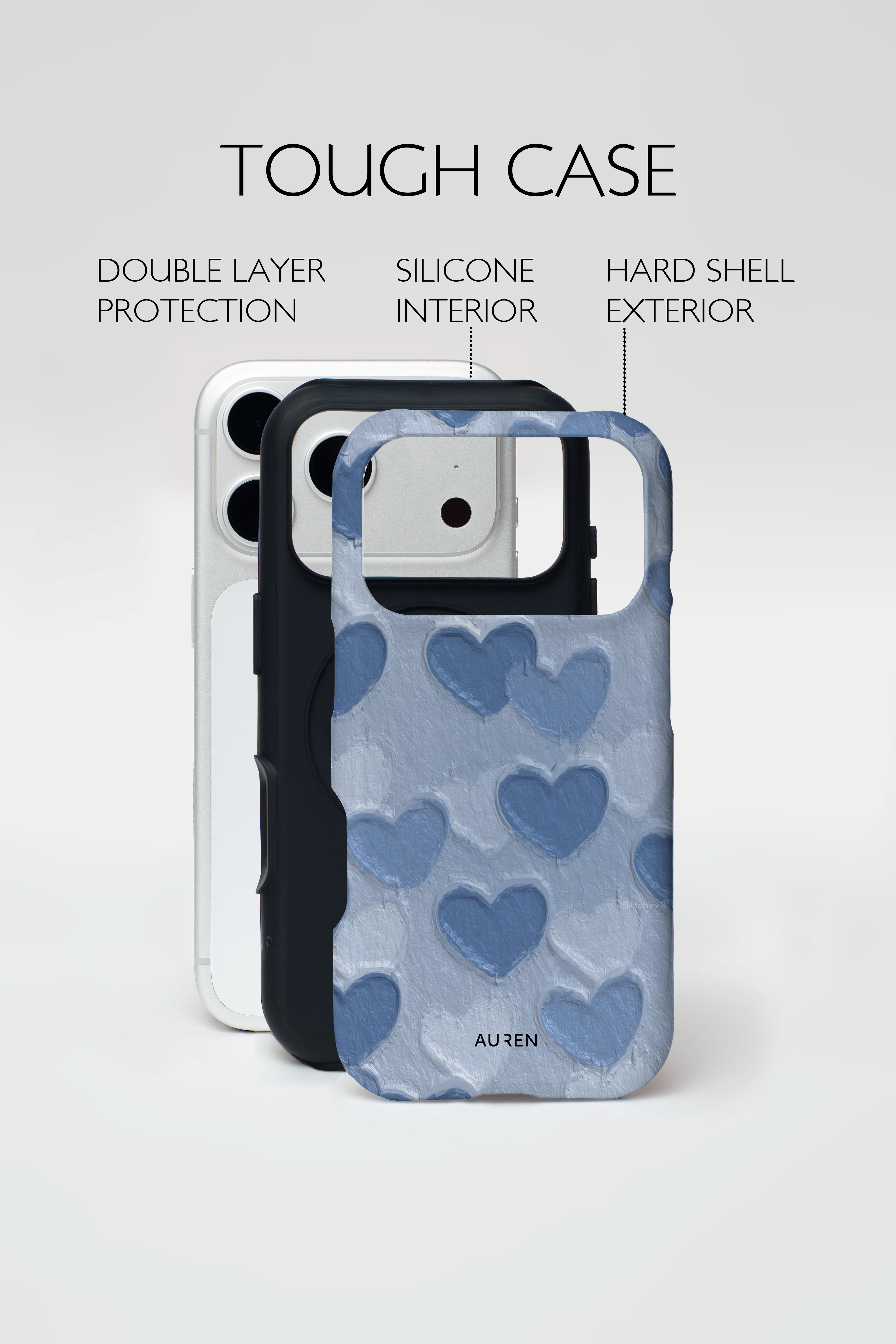 Auren Painted Hearts Case - Armor Series