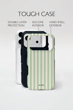 Auren Mint Matcha Stripes Case - Armor Series