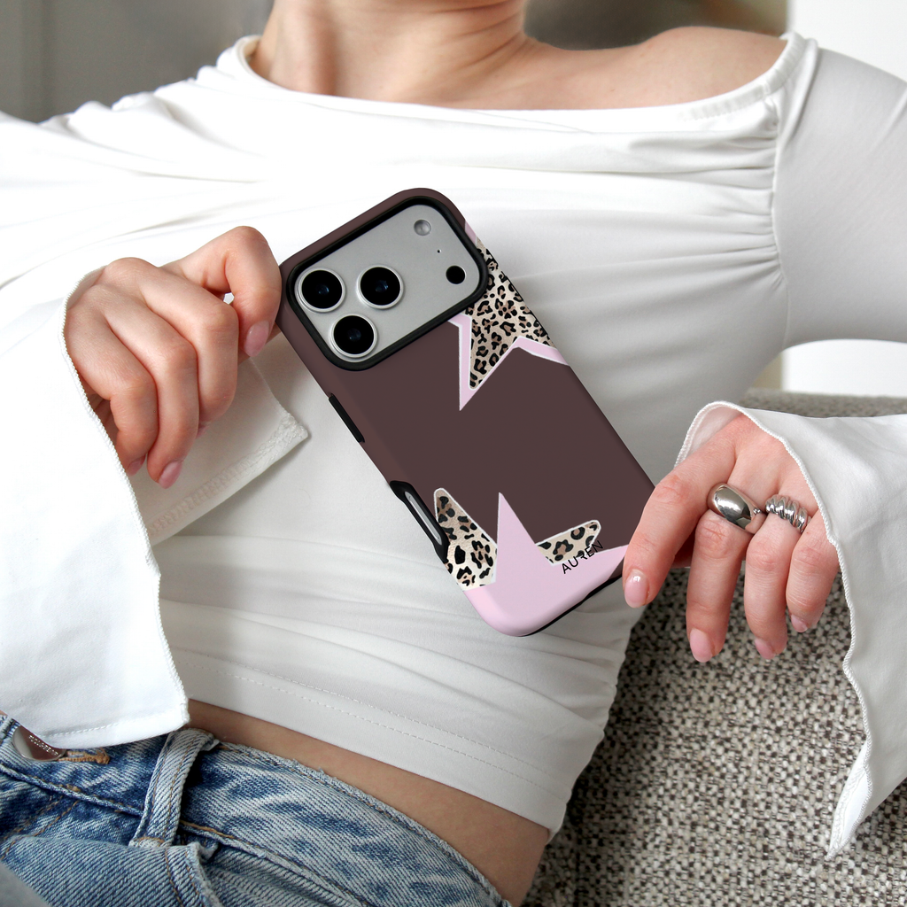 Auren Pink Leopard Star Case – Armor Series