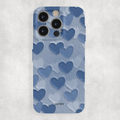 Auren Blue Heart Canvas Glossy Hard Case