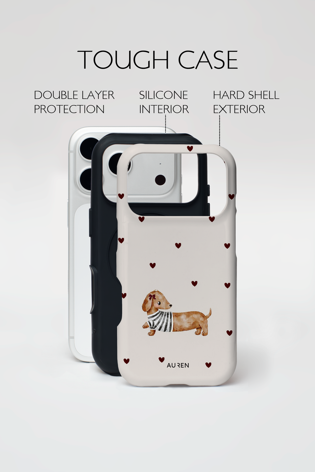 Auren Dachshund Love Case – Armor Series