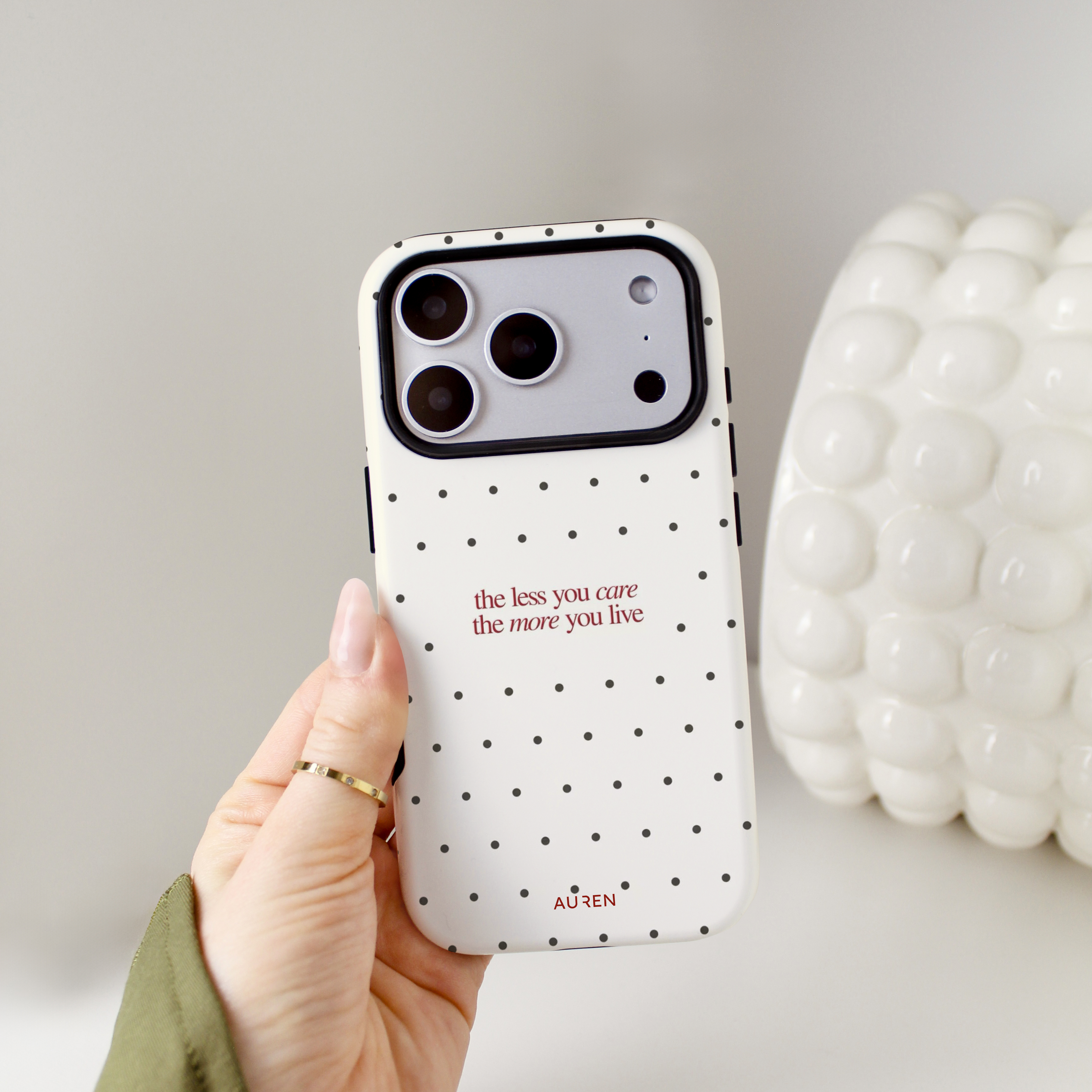 Auren Less You Care Polka Dot Case - Armor Series