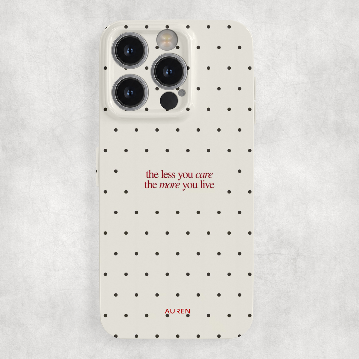 Auren Less You Care Glossy Hard Case