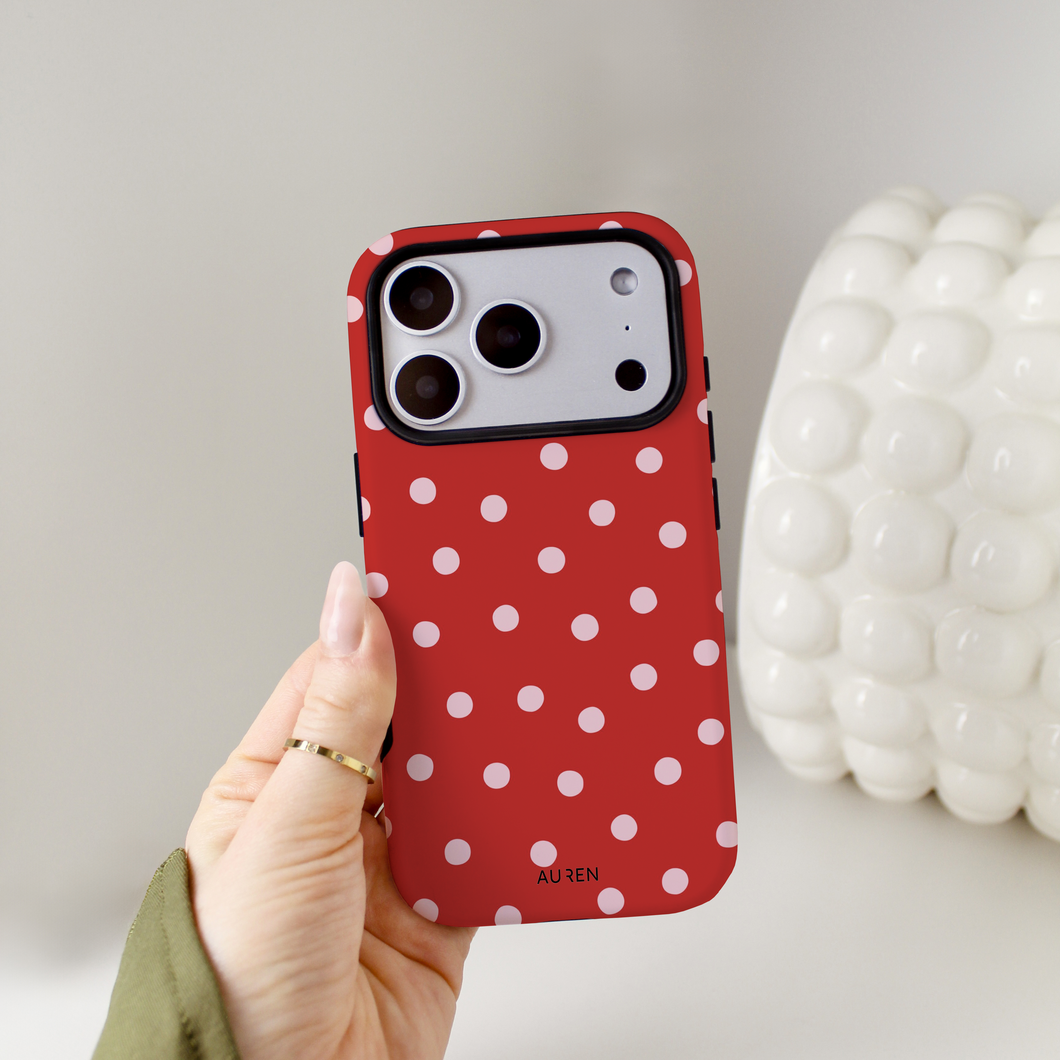 Auren Cherry Pop Polka Dot Case - Armor Series
