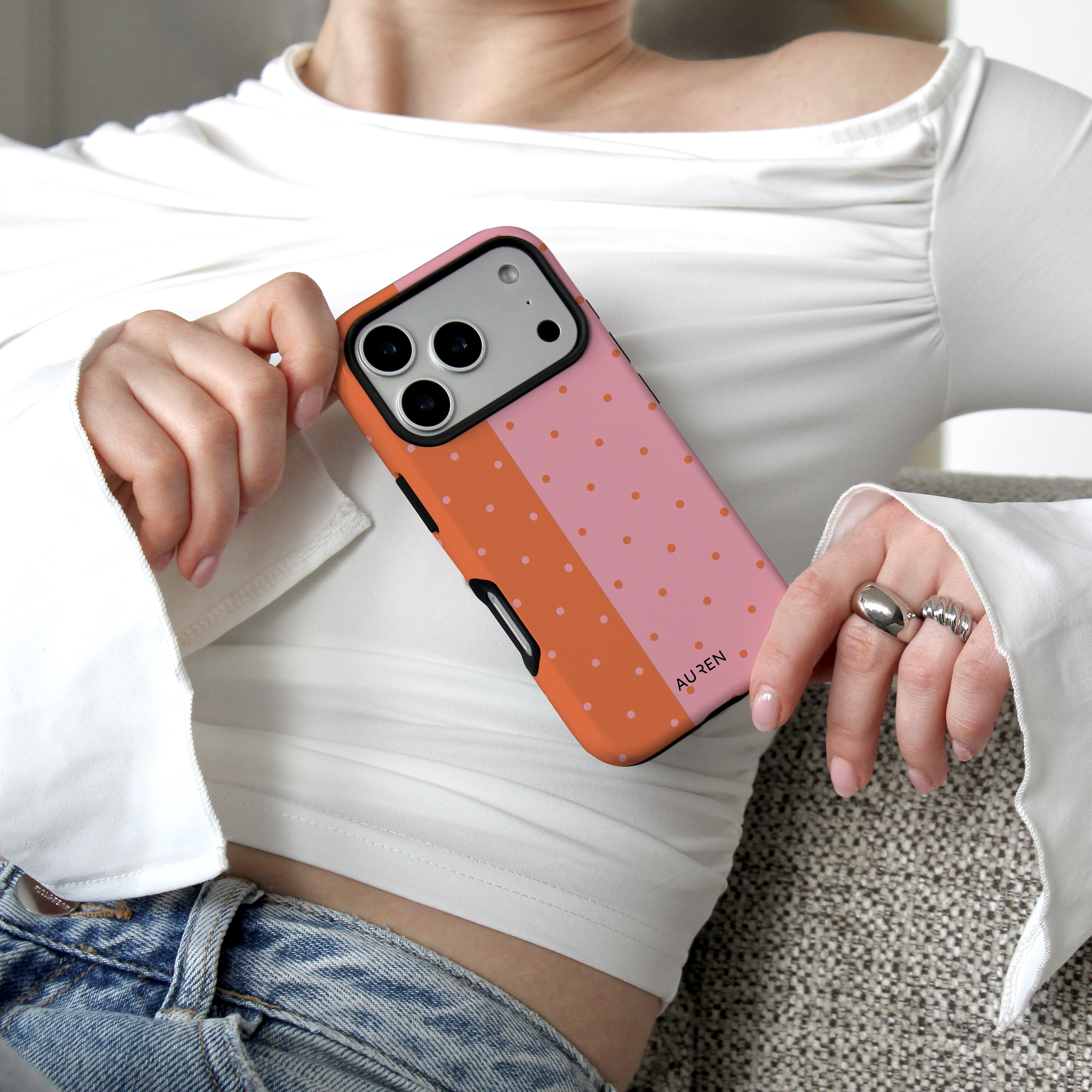 Auren Sunset Split Polka Dot Case - Armor Series