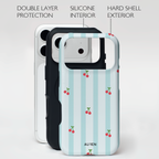 Auren Cherry Mint Stripes Case - Armor Series