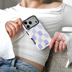 Auren Lavender Daisy Checker Case - Armor Series