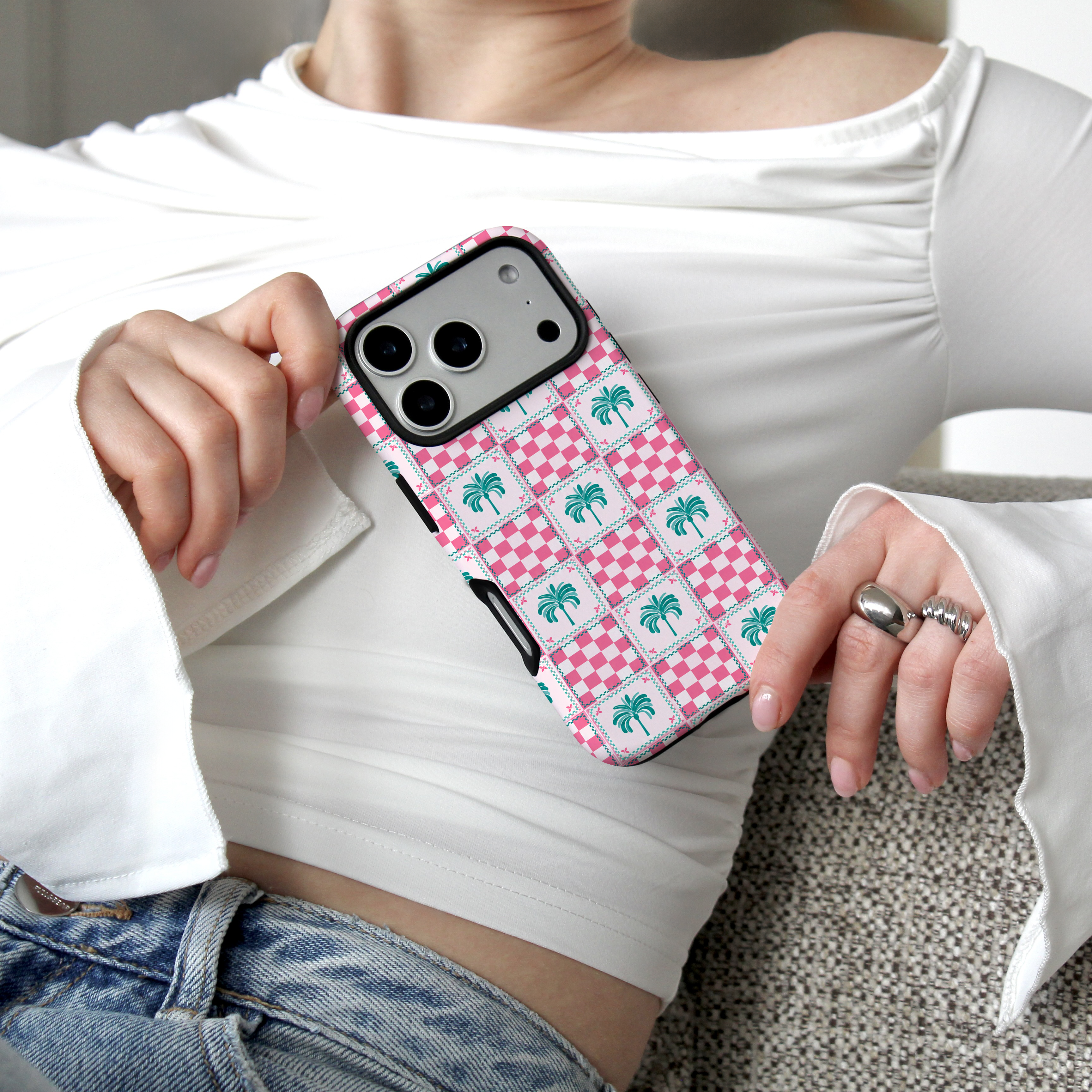 Auren Palm Picnic Pink Case - Armor Series