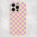 Auren Pink Lemonade Checkered Glossy Hard Case