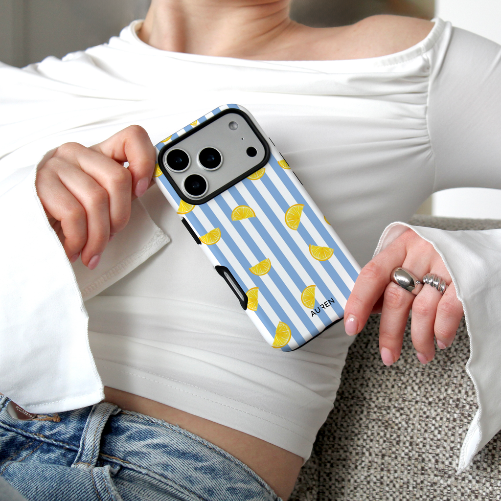 Auren Lemon Breeze Stripes Case - Armor Series