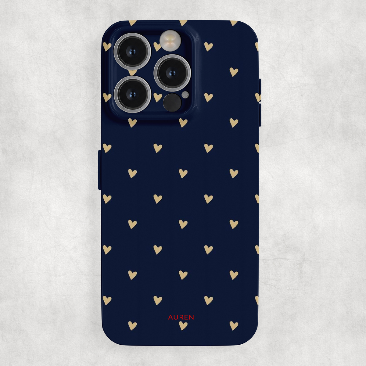Auren Golden Hearts Glossy Hard Case