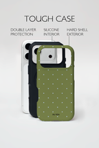 Auren Olive Polka Dot Case - Armor Series