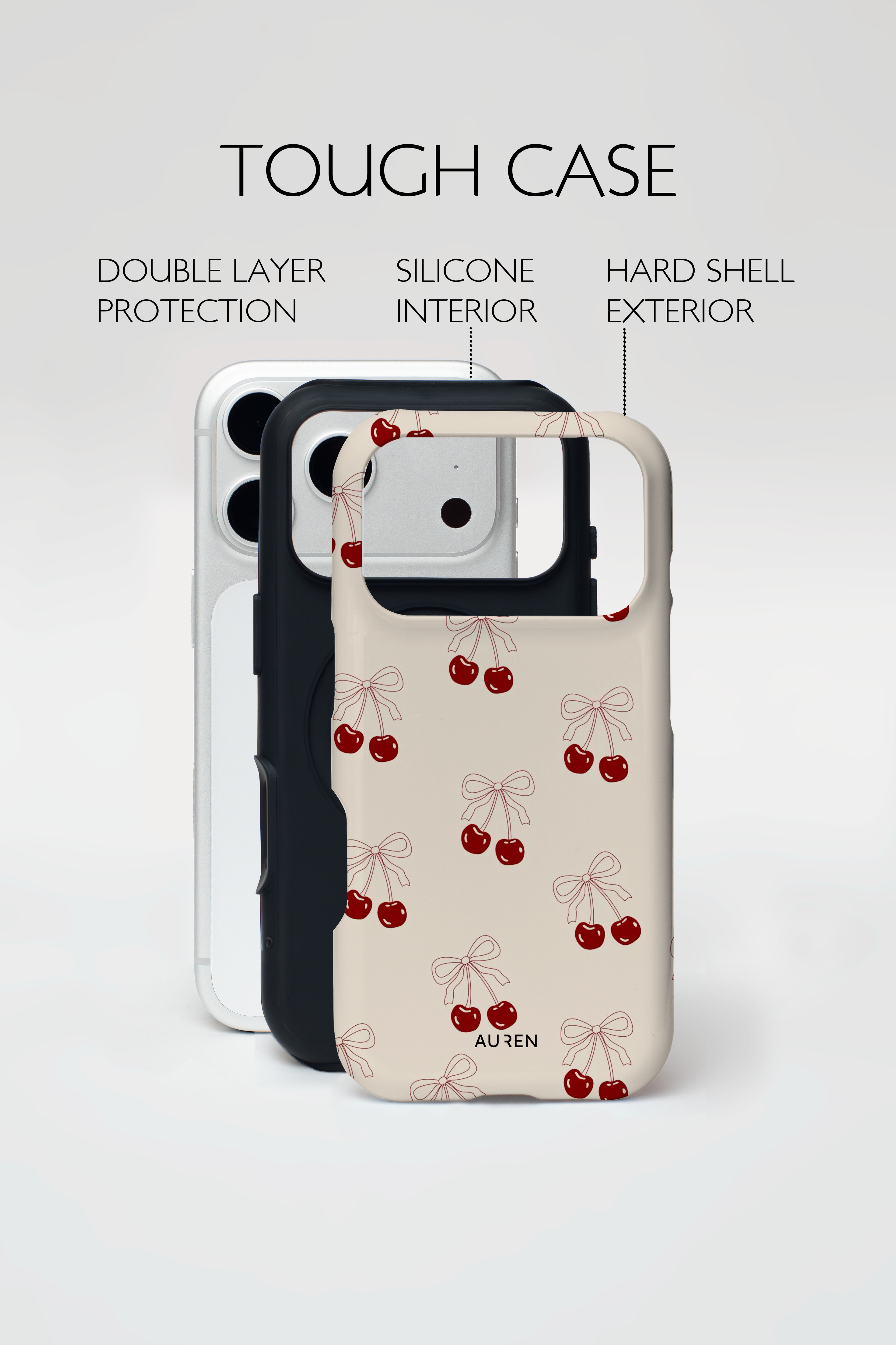 Auren Cherry Ribbon Case - Armor Series