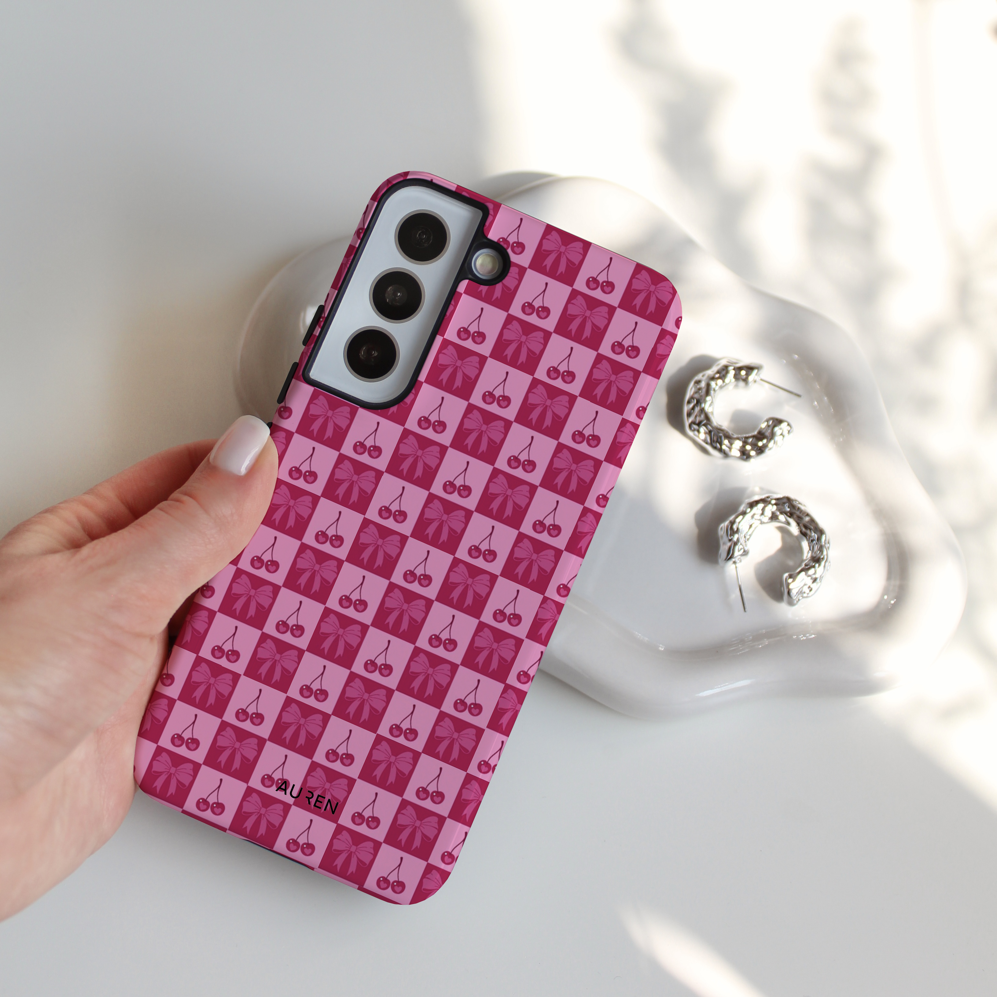 Auren Cherry Check Case - Armor Series