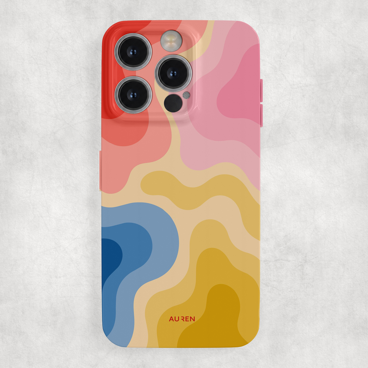 Auren Sunset Waves Glossy Hard Case