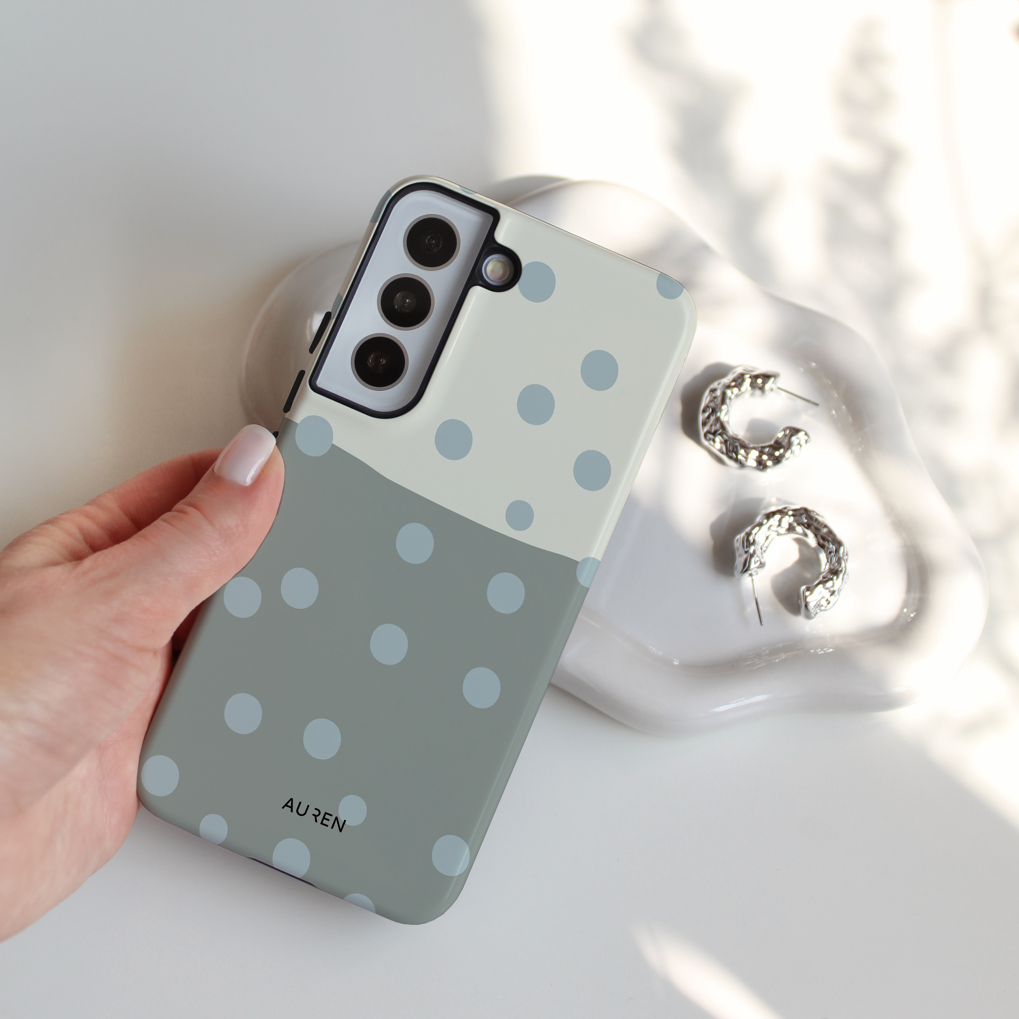 Auren Misty Colorblock Polka Dot Case - Armor Series