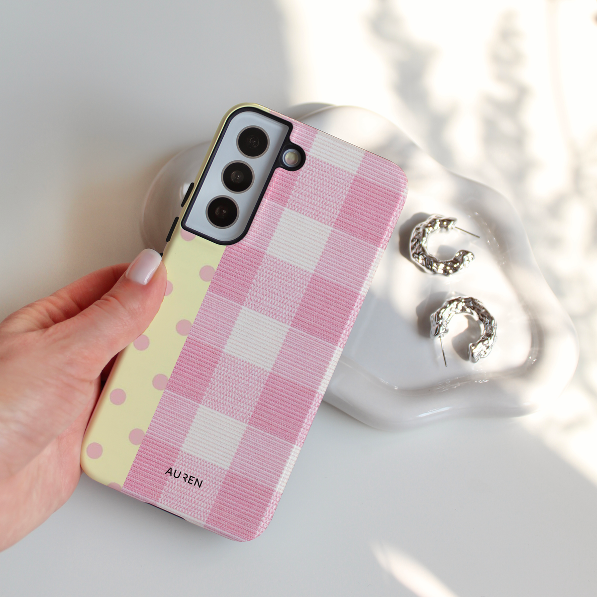 Auren Pink Patchwork Case