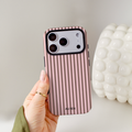 Auren Blush Mocha Stripes Case - Armor Series
