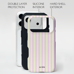 Auren Lavender Cream Stripes Case - Armor Series