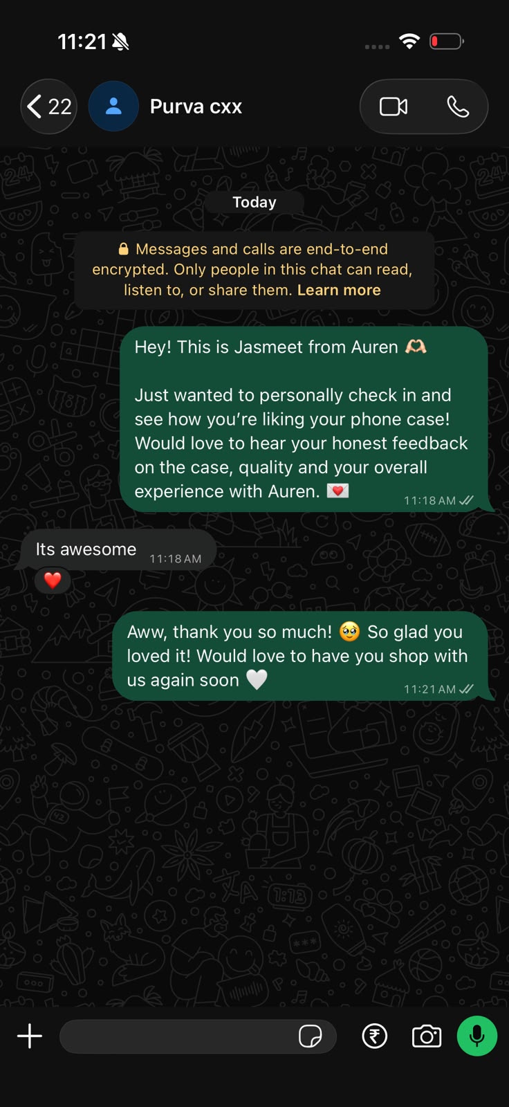 Customer review screenshot 1